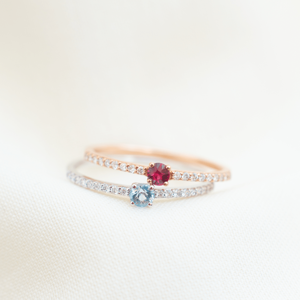 BIRTHSTONE ZIMBAQUA Aquamarin - März - FENA daily Jewellery