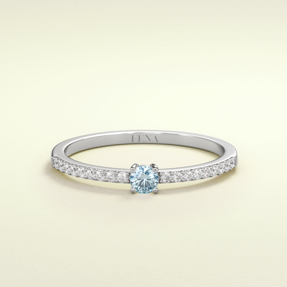 BIRTHSTONE ZIMBAQUA Aquamarin - März - FENA daily Jewellery