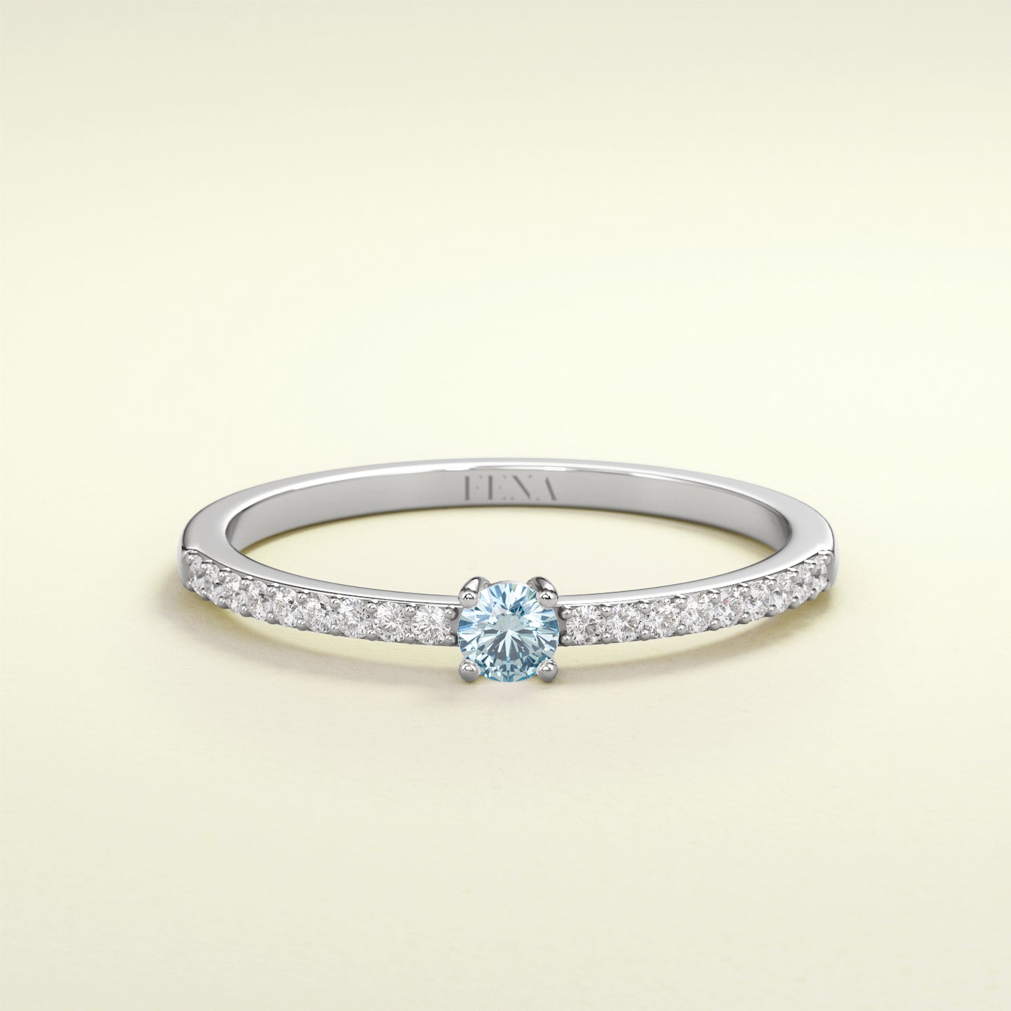 BIRTHSTONE ZIMBAQUA Aquamarin - März - FENA daily Jewellery