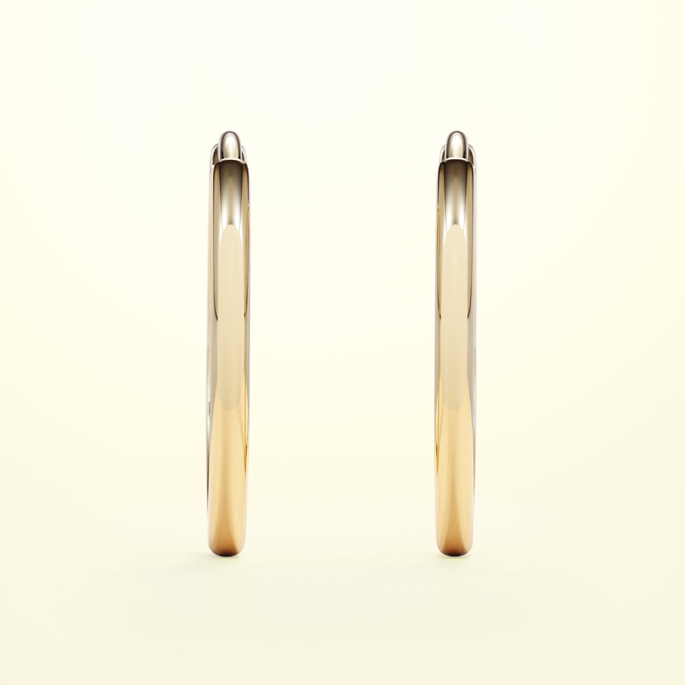 PURE Hoops large - 14K Gold - FENA daily Jewellery