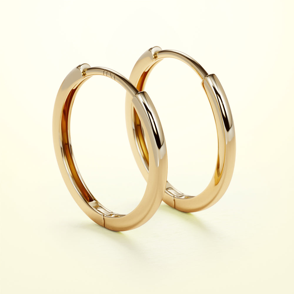 PURE Hoops large - 14K Gold - FENA daily Jewellery