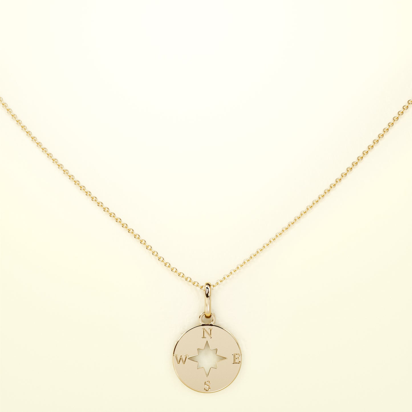 PURE Kompass - 14K Gold - FENA daily Jewellery