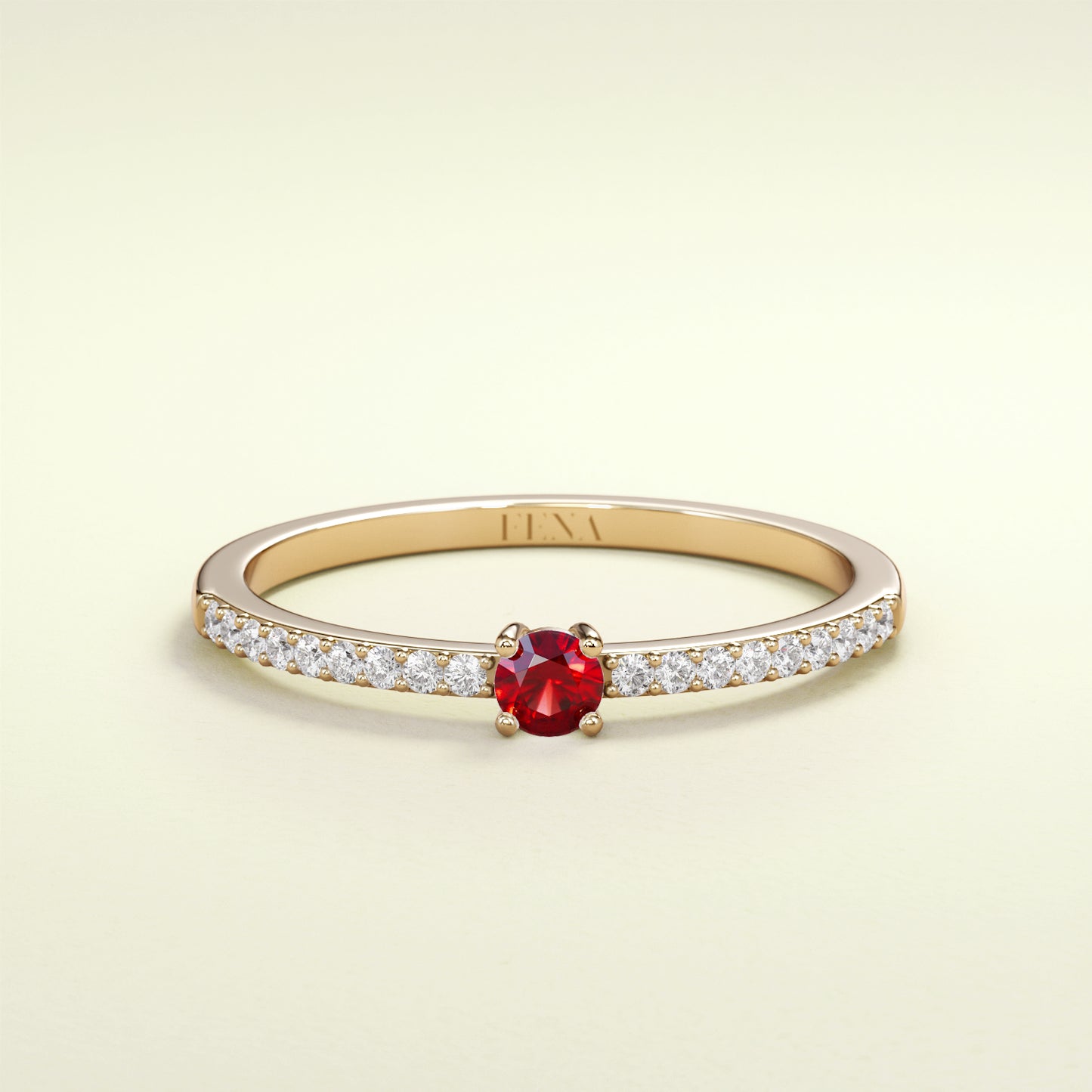 BIRTHSTONE Rubin - Juli - FENA daily Jewellery